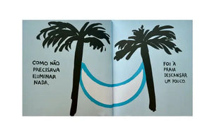Interior do Livro “Dia de Lua” que estimula a imaginação