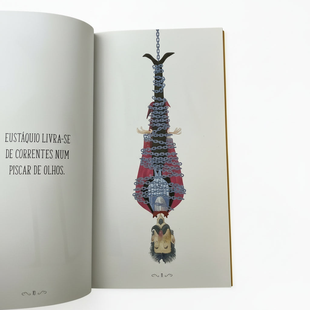 interior do livro "Eustáquio - O mágico magnífico"