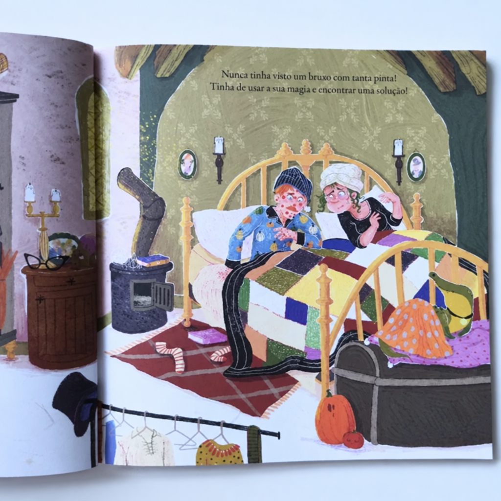 "O Feitiço" - Interior do Livro infantil sobre bruxas, erros e amor
