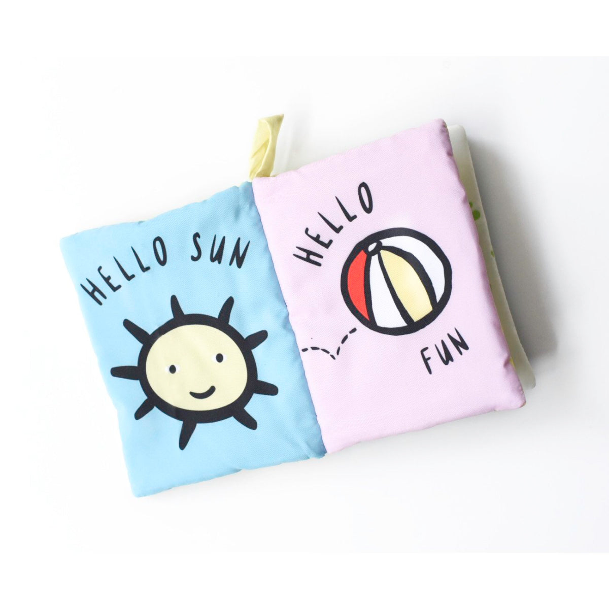  interior do livro de tecido adequado para bebés "Hello you, Hello me"