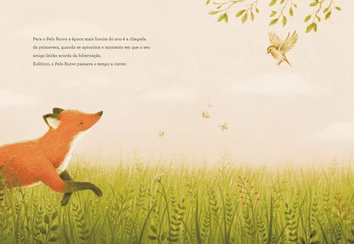 Interior do livro infantil "Um, dois, três" 