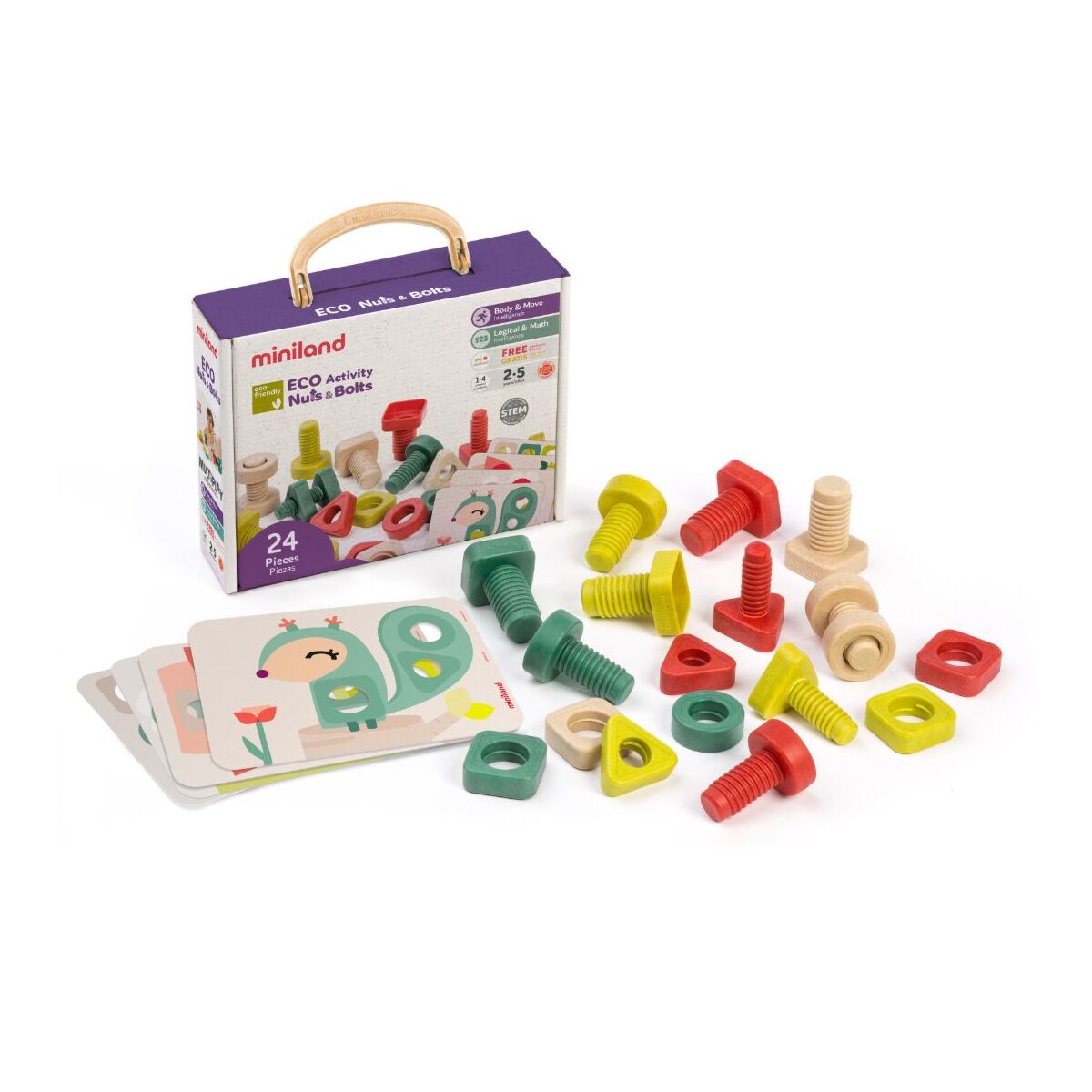Jogo de Aparafusar e Desaparafusar - Ecológico | Miniland