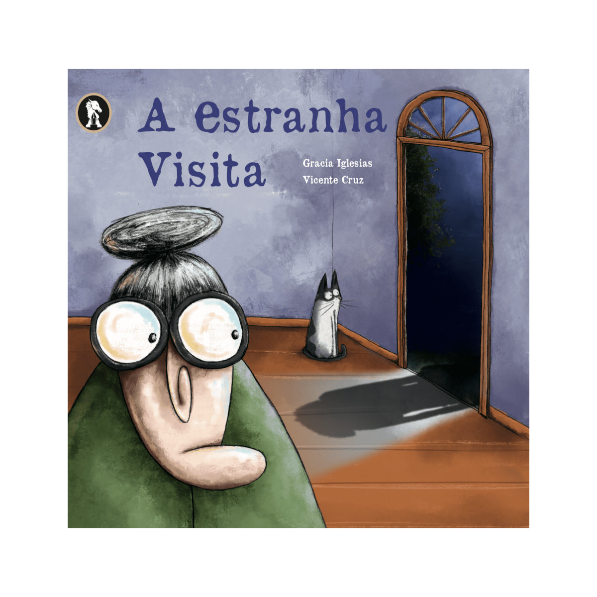 Capa do Livro infantil que explora sequências e vocabulário "A estranha visita" 