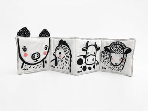 animais da quinta no Livro de tecido para bebé