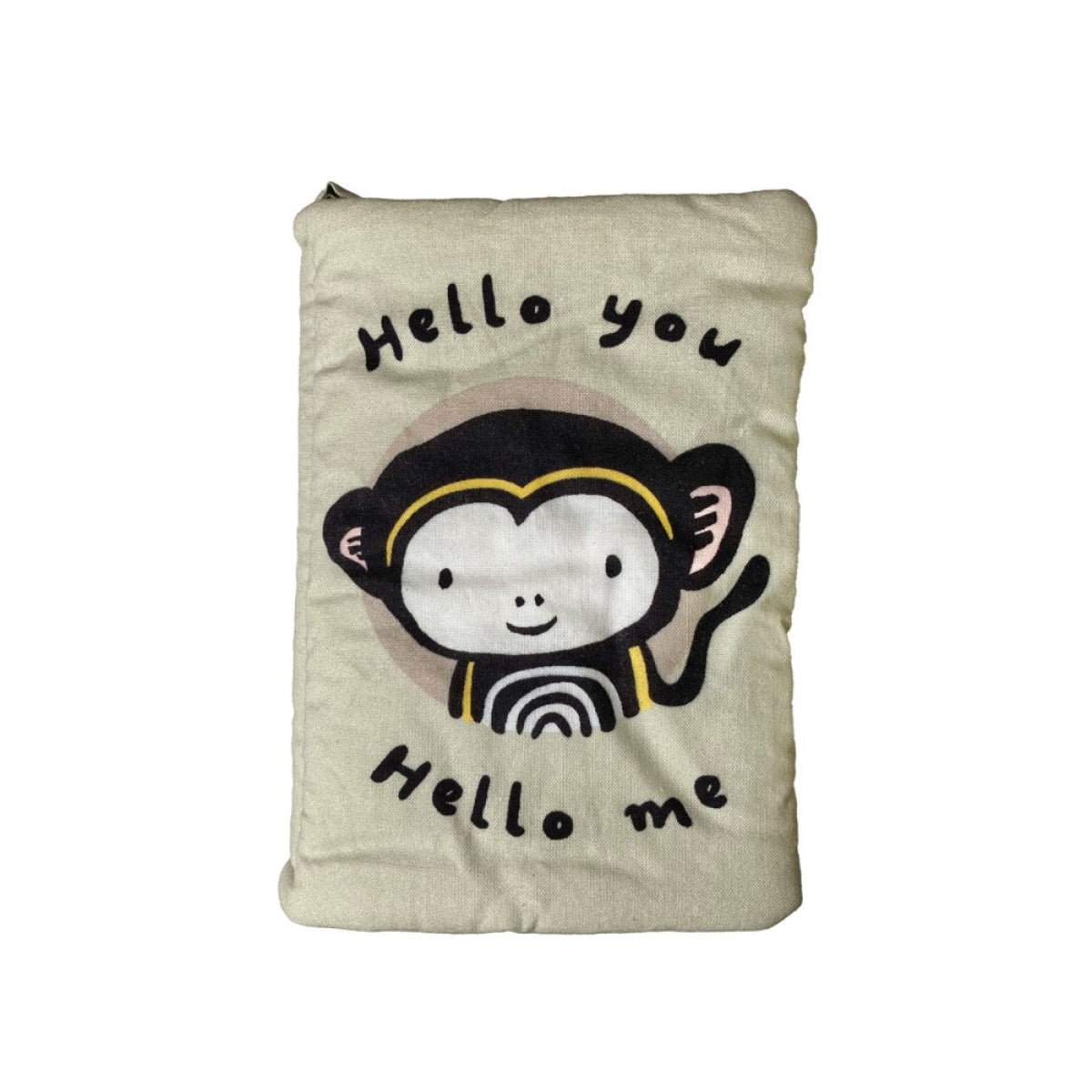  capa do livro de tecido adequado para bebés "Hello you, Hello me"