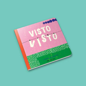 Capa do livro com textura para bebés "Visto visto"