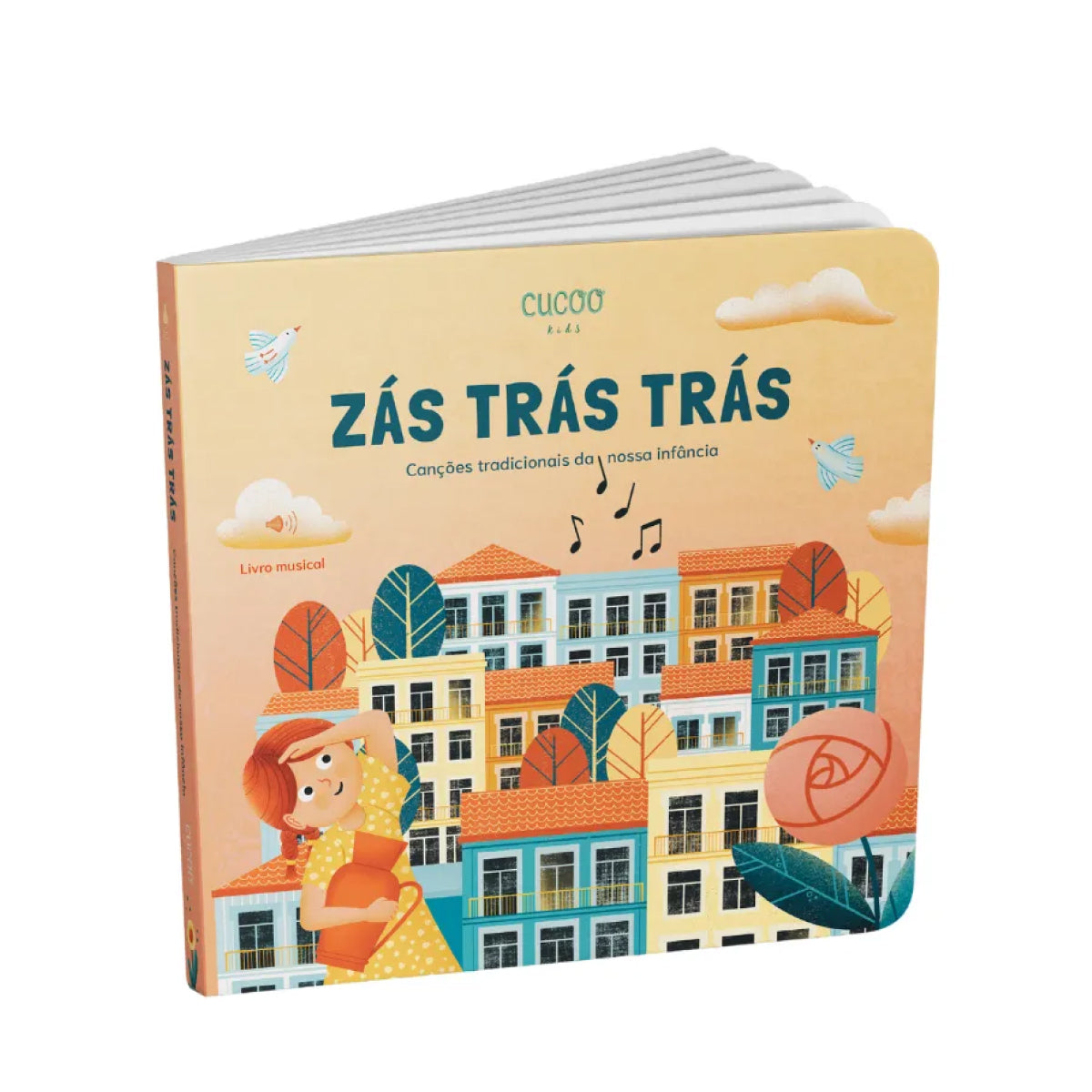 "Zás trás trás" - Livro Musical Infantil com Canções Tradicionais Portuguesas