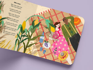interior do livro "Ói o Ai" – Livro Musical Infantil com Canções Tradicionais Portuguesas
