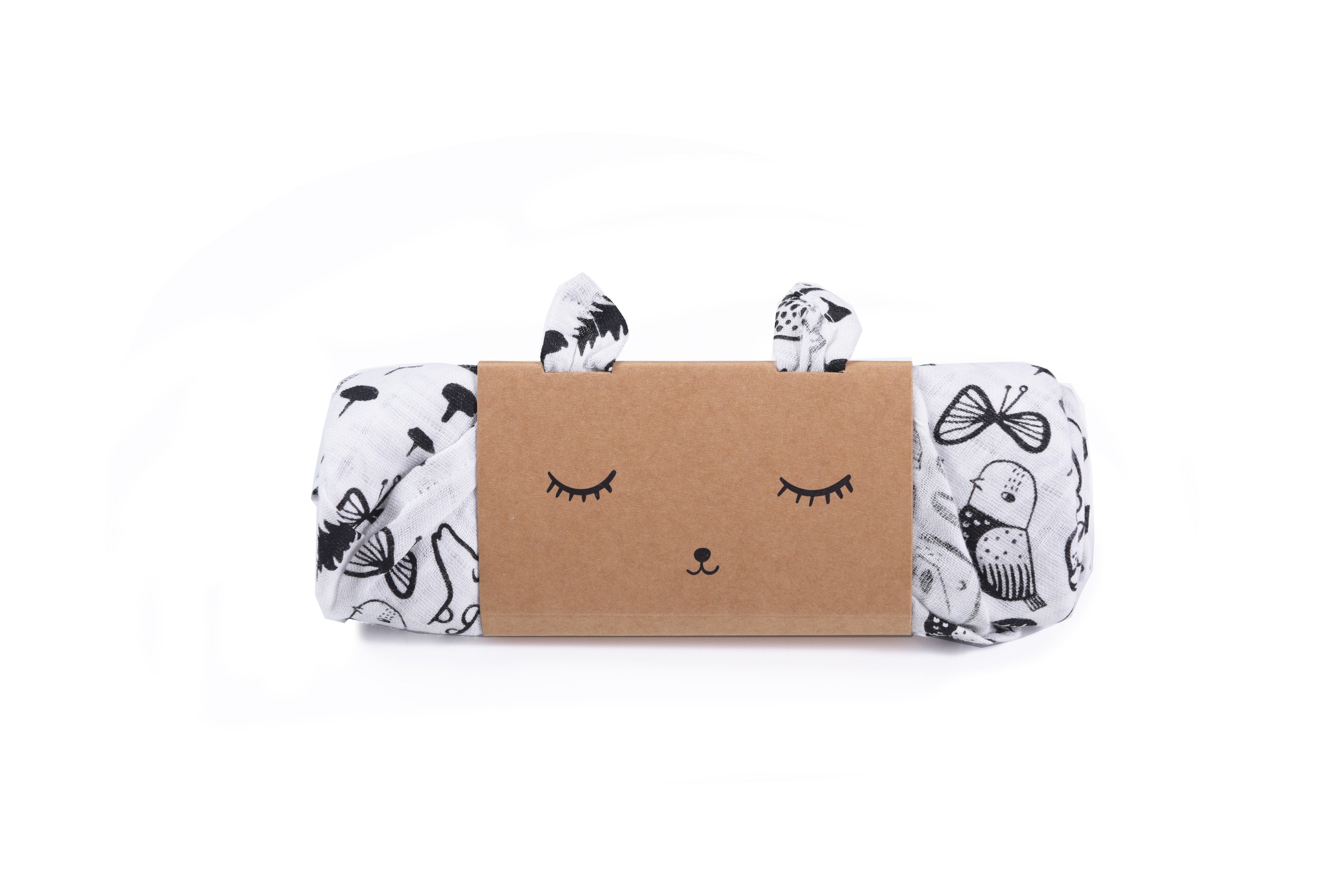 Musselina de Algodão Orgânico com Animais da floresta da wee gallery