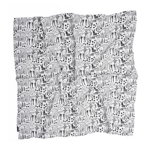 Musselina de Algodão Orgânico da Wee Gallery com Animais nordicos aberta