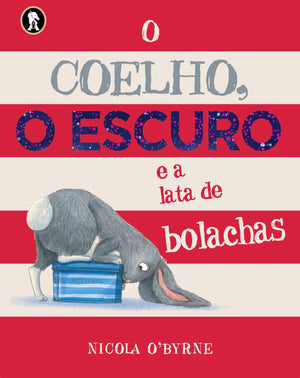 Capa do livro infantil "O Coelho, o escuro e a lata de bolachas" , um livro para quem tem medo do escuro