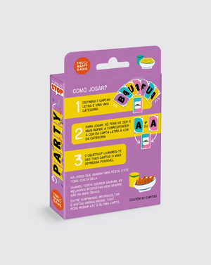 Jogo de vocabulário, criatividade e rapidez