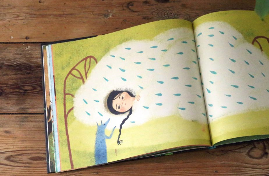 interior do livro infantil "Porque choramos?" 