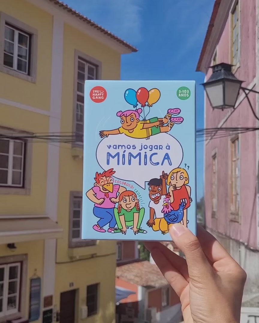 Vídeo ilustrativo do Jogo de mímica para a família "vamos jogar à mímica" da The Happy Gang