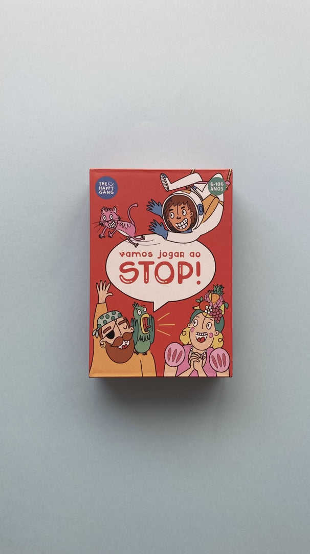 vídeo explicativo do jogo do stop da marca The Happy Gang