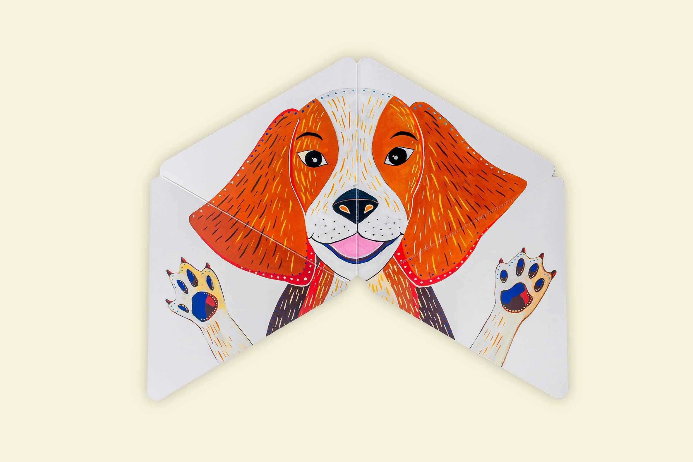 o cão no livro sobre animais e os sons que fazem Quem Faz…? 