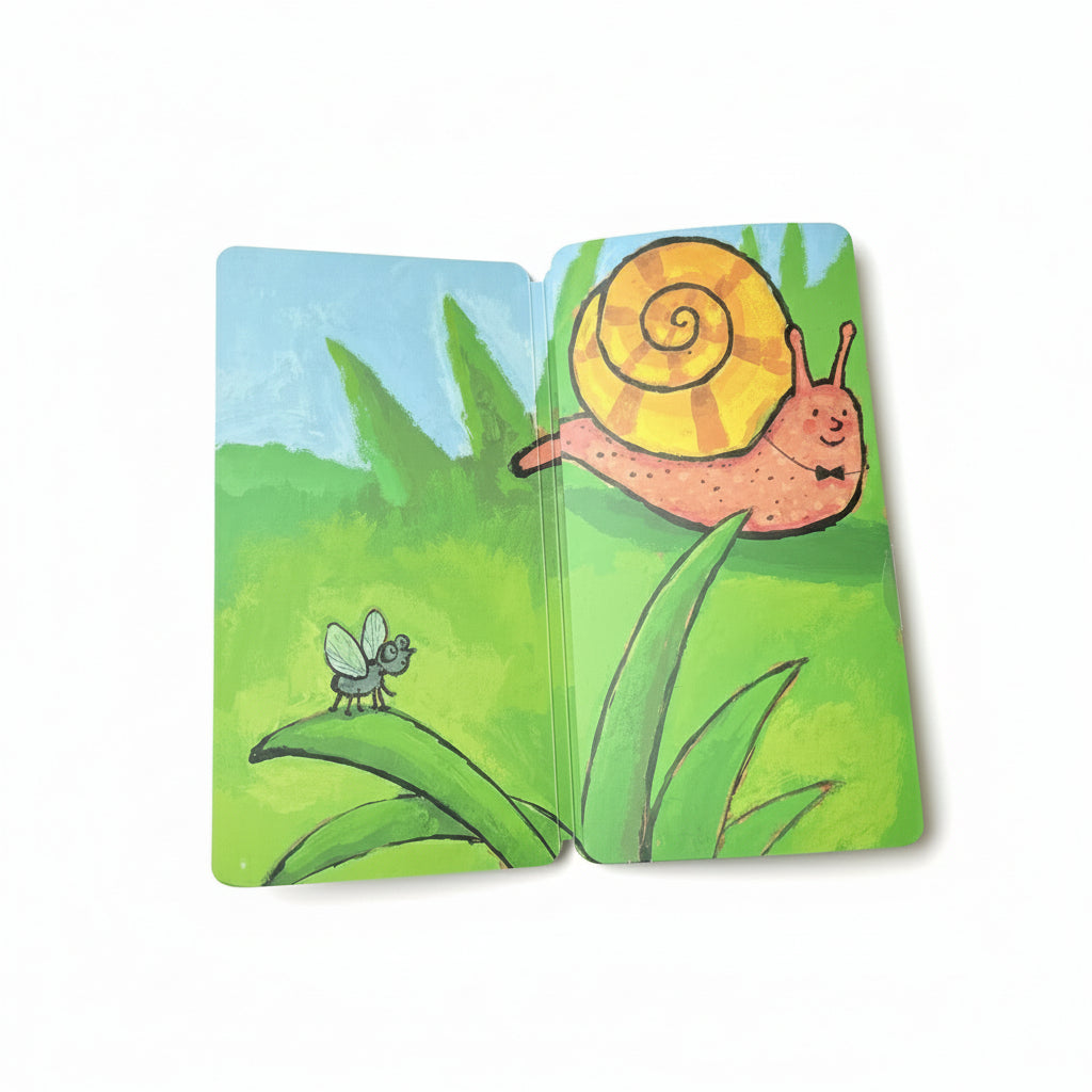 primeira aba do livro "Será mesmo um caracol?" 