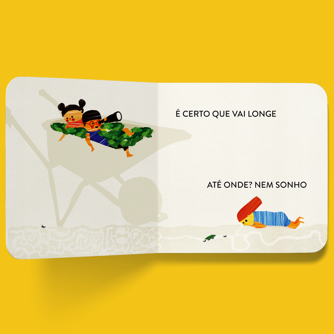 interior do livro infantil "Sobre rodas" 