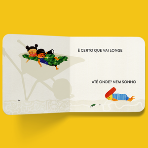 interior do livro infantil "Sobre rodas" 