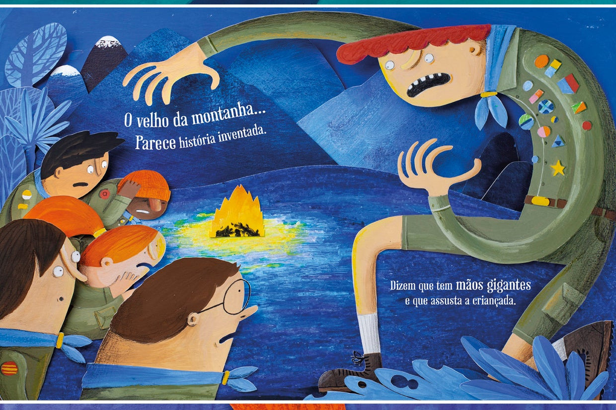 interior do livro infantil de música e mistério "O velho da montanha"