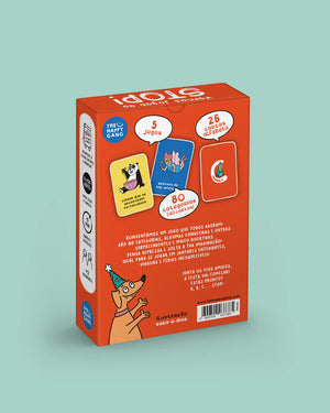 verso da caixa do jogo do stop da marca The Happy Gang